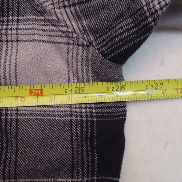 Pendleton Cotton Flannel Plaid Button Front Shirt Black/Gray Outdoor XL - Picture 11 of 13